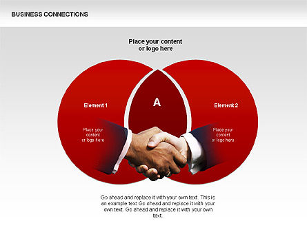 Diagramas de conexiones de negocios, Diapositiva 2, 00339, Formas — PoweredTemplate.com