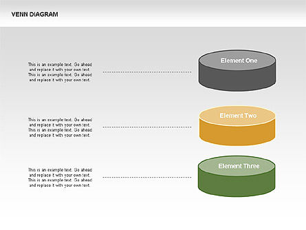 Diagramme Venn avec des crêpes, Diapositive 10, 00340, Modèles commerciaux — PoweredTemplate.com