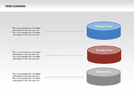 Diagramme Venn avec des crêpes, Diapositive 11, 00340, Modèles commerciaux — PoweredTemplate.com