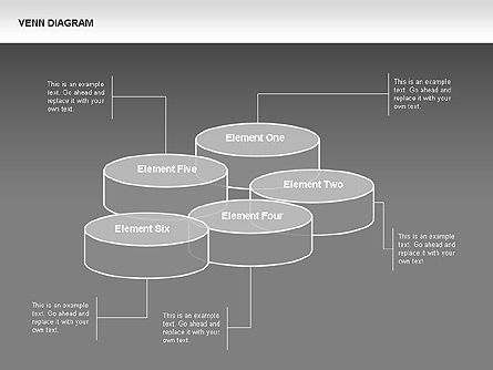 Venn diagram met pannekoeken, Dia 12, 00340, Businessmodellen — PoweredTemplate.com