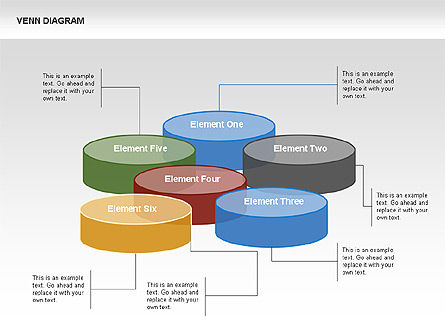 Venn diagrama com panquecas, Deslizar 2, 00340, Modelos de Negócio — PoweredTemplate.com