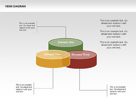 Diagramme Venn avec des crêpes, Diapositive 4, 00340, Modèles commerciaux — PoweredTemplate.com