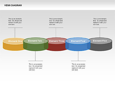 Venn Diagram with Pancakes, Slide 6, 00340, Business Models — PoweredTemplate.com
