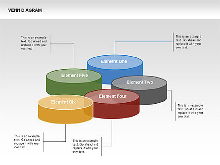 Diagramme Venn avec des crêpes, Diapositive 7, 00340, Modèles commerciaux — PoweredTemplate.com