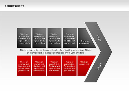 Arrows Chevron Charts, Slide 6, 00341, Process Diagrams — PoweredTemplate.com