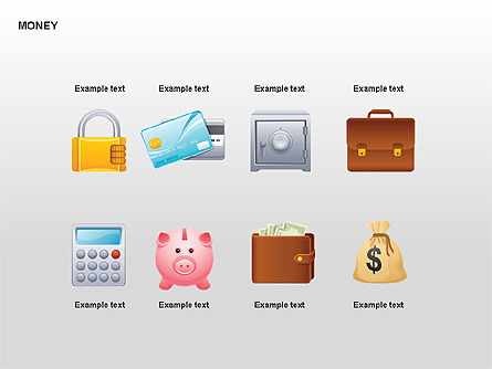Icone processo finanziario, Slide 9, 00347, icone — PoweredTemplate.com