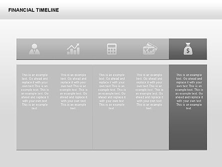 Monochrome Financial Timeline, Slide 10, 00348, Timelines & Calendars — PoweredTemplate.com