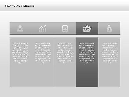 Monochrome Financial Timeline, Slide 9, 00348, Timelines & Calendars — PoweredTemplate.com