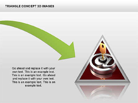 Triangle Concept 3D with Images, Slide 7, 00350, Shapes — PoweredTemplate.com