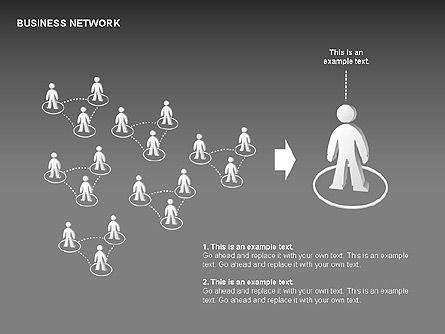 사람들 네트워크 차트, 슬라이드 15, 00356, 그래프 차트 — PoweredTemplate.com