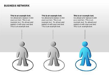 사람들 네트워크 차트, 슬라이드 4, 00356, 그래프 차트 — PoweredTemplate.com