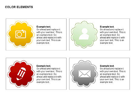 Formes des éléments de couleur gratuits, Diapositive 10, 00357, Formes — PoweredTemplate.com