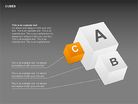 Raccolta 3d cubi prospettiva, Slide 13, 00358, Forme — PoweredTemplate.com