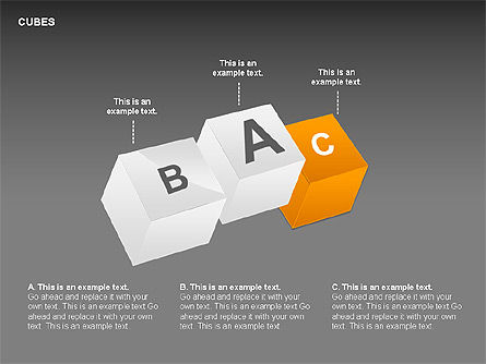 3d cube perspective collection, Diapositive 14, 00358, Formes — PoweredTemplate.com