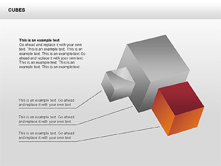 3D Perspective Cubes Collection, Slide 8, 00358, Shapes — PoweredTemplate.com