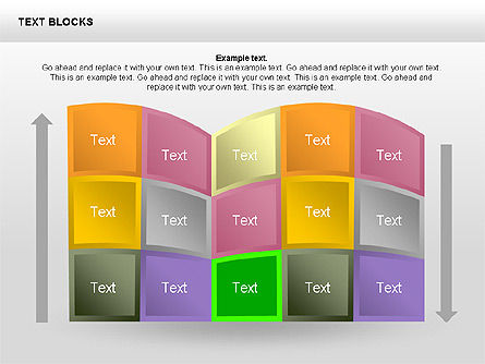 I blocchi di testo forme di raccolta, Slide 11, 00359, Forme — PoweredTemplate.com