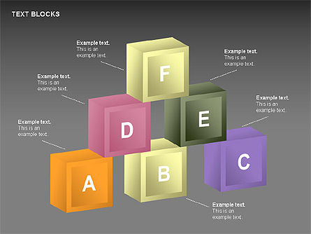 Text Blocks Shapes Collection, Slide 15, 00359, Shapes — PoweredTemplate.com