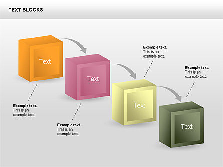 Text Blocks Shapes Collection, Slide 2, 00359, Shapes — PoweredTemplate.com