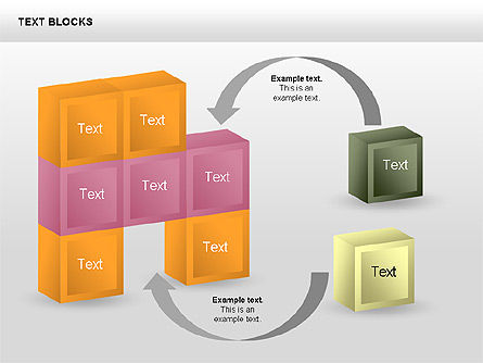 Text blocks collection de formes, Diapositive 4, 00359, Formes — PoweredTemplate.com