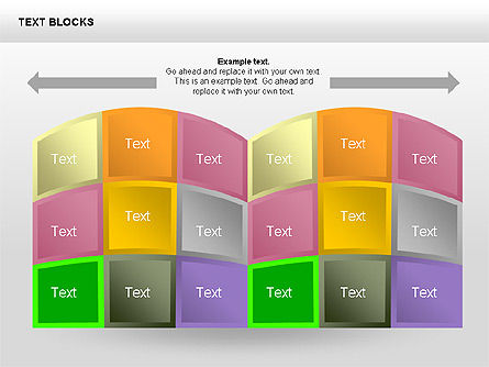 Text Blocks Shapes Collection, Slide 7, 00359, Shapes — PoweredTemplate.com