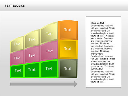 I blocchi di testo forme di raccolta, Slide 8, 00359, Forme — PoweredTemplate.com