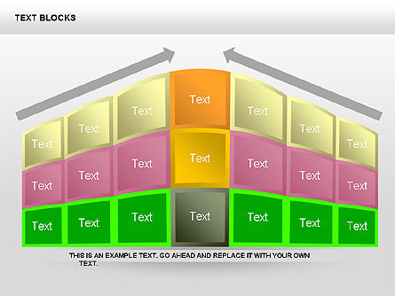 Text blocks collection de formes, Diapositive 9, 00359, Formes — PoweredTemplate.com
