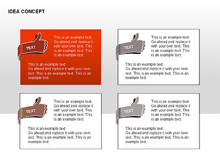 Tableau de concept d'idée, Diapositive 14, 00365, Formes — PoweredTemplate.com