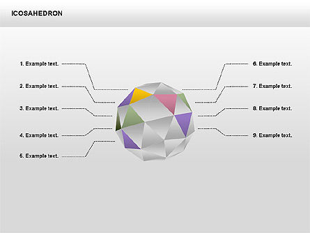 Icosahedron, Slide 10, 00369, Bagan Matriks — PoweredTemplate.com