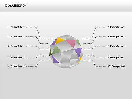 Icosahedron, Slide 11, 00369, Matrix Charts — PoweredTemplate.com