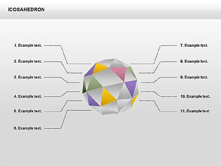 Icosahedron, Slide 12, 00369, Matrix Charts — PoweredTemplate.com