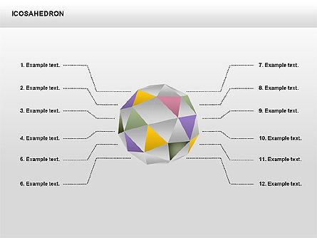 Icosahedron, Slide 13, 00369, Matrix Charts — PoweredTemplate.com