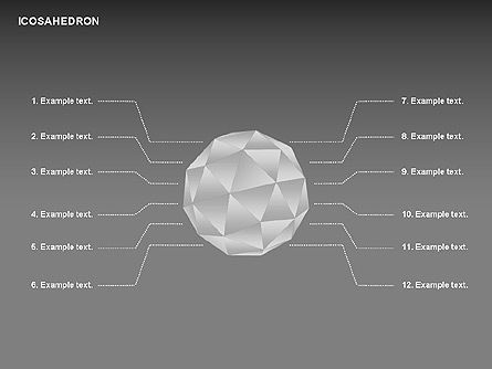 Icosahedron, Deslizar 14, 00369, Gráficos Matriciais — PoweredTemplate.com