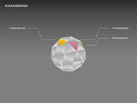 Icosahedron, Deslizar 17, 00369, Gráficos Matriciais — PoweredTemplate.com