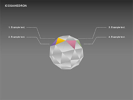 Icosahedron, Deslizar 18, 00369, Gráficos Matriciais — PoweredTemplate.com