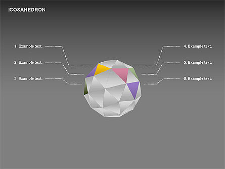 Icosahedron, Deslizar 20, 00369, Gráficos Matriciais — PoweredTemplate.com