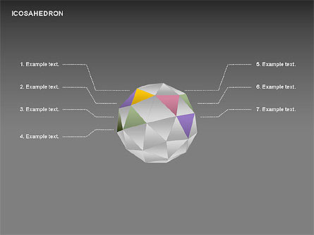 Icosahedron, Deslizar 21, 00369, Gráficos Matriciais — PoweredTemplate.com