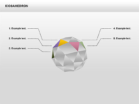 Icosahedron, Deslizar 6, 00369, Gráficos Matriciais — PoweredTemplate.com