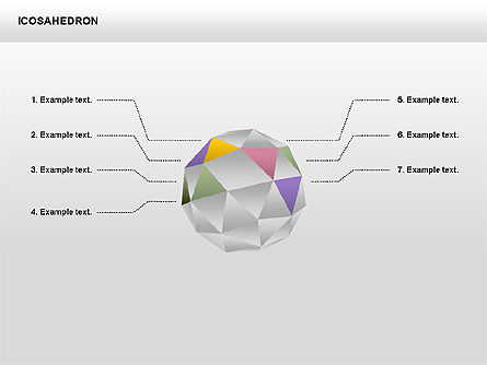 Icosahedron, Deslizar 8, 00369, Gráficos Matriciais — PoweredTemplate.com