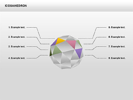 Icosahedron, Deslizar 9, 00369, Gráficos Matriciais — PoweredTemplate.com