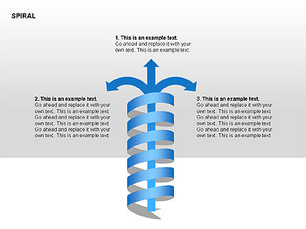 Spiral Process Chart Collection, Slide 14, 00370, Stage Diagrams — PoweredTemplate.com