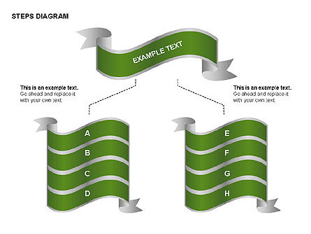 감기 테이프 단계 다이어그램 모음, 슬라이드 11, 00373, 단계 도표 — PoweredTemplate.com