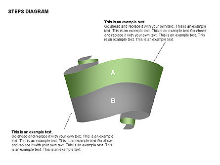 Collection de diagrammes des étapes de ruban adhésif, Diapositive 12, 00373, Schémas d'étapes — PoweredTemplate.com