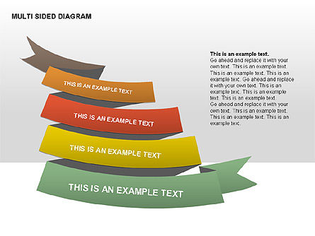 Diagram Multisided, Gratis Templat PowerPoint, 00374, Diagram Panggung — PoweredTemplate.com