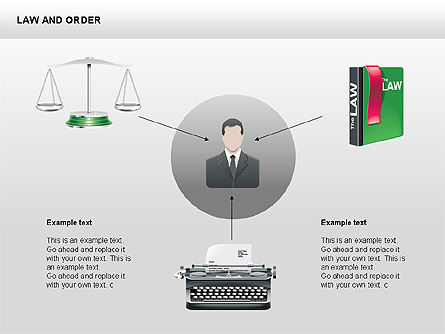 Legal Icons Collection, Free PowerPoint Template, 00379, Shapes — PoweredTemplate.com