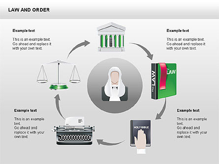 Colección de iconos legales, Diapositiva 3, 00379, Formas — PoweredTemplate.com
