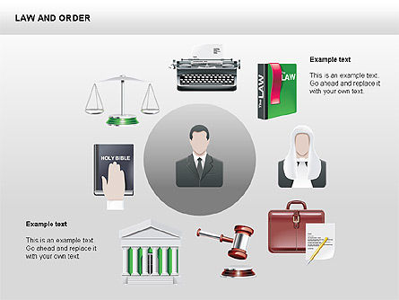 Colección de iconos legales, Diapositiva 4, 00379, Formas — PoweredTemplate.com