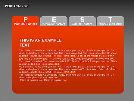 PEST Analysis with Bookmarks Diagram, Slide 11, 00381, Business Models — PoweredTemplate.com