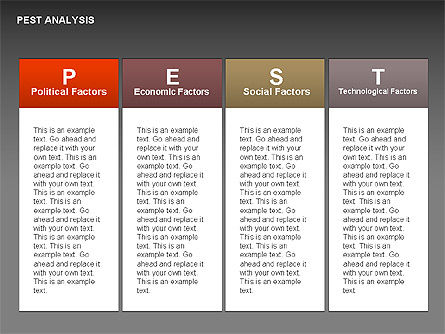 PEST Analysis with Bookmarks Diagram, Slide 15, 00381, Business Models — PoweredTemplate.com