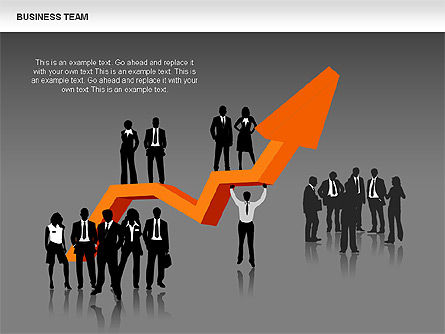 ビジネスチーム図, スライド 12, 00384, 図形 — PoweredTemplate.com