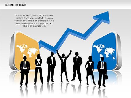 Diagrammes des équipes commerciales, Diapositive 7, 00384, Formes — PoweredTemplate.com